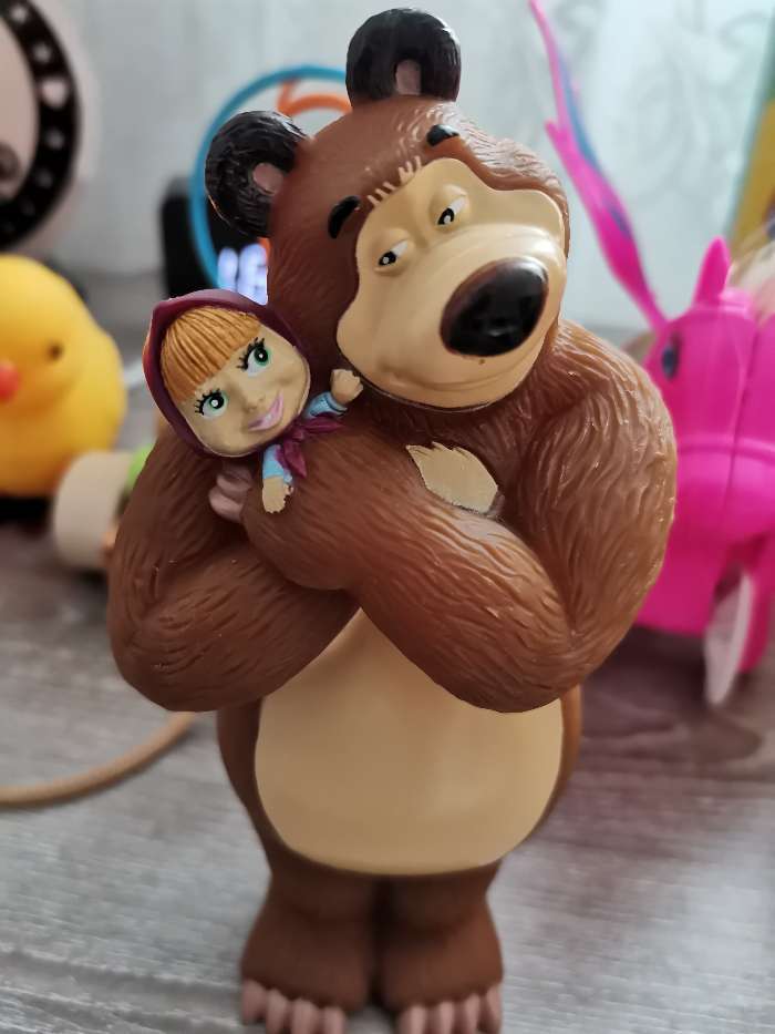 Фотография покупателя товара Игрушка для ванной «Медведь с Машей» - Фото 4