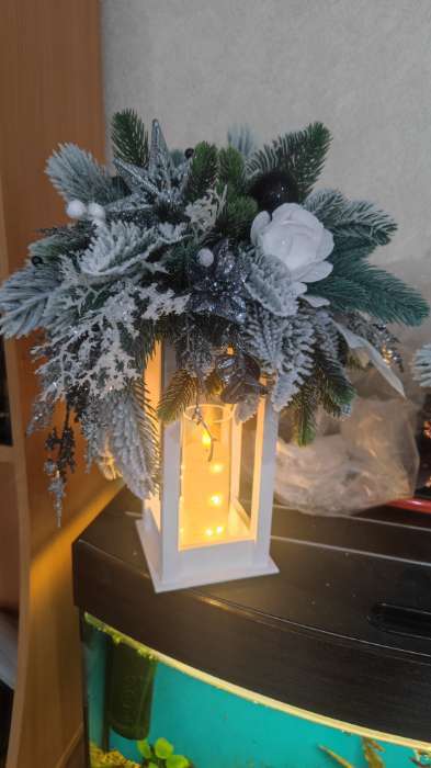 Фотография покупателя товара Кашпо для цветов «Фонарик», 30×12×12 см, деревянное - Фото 1