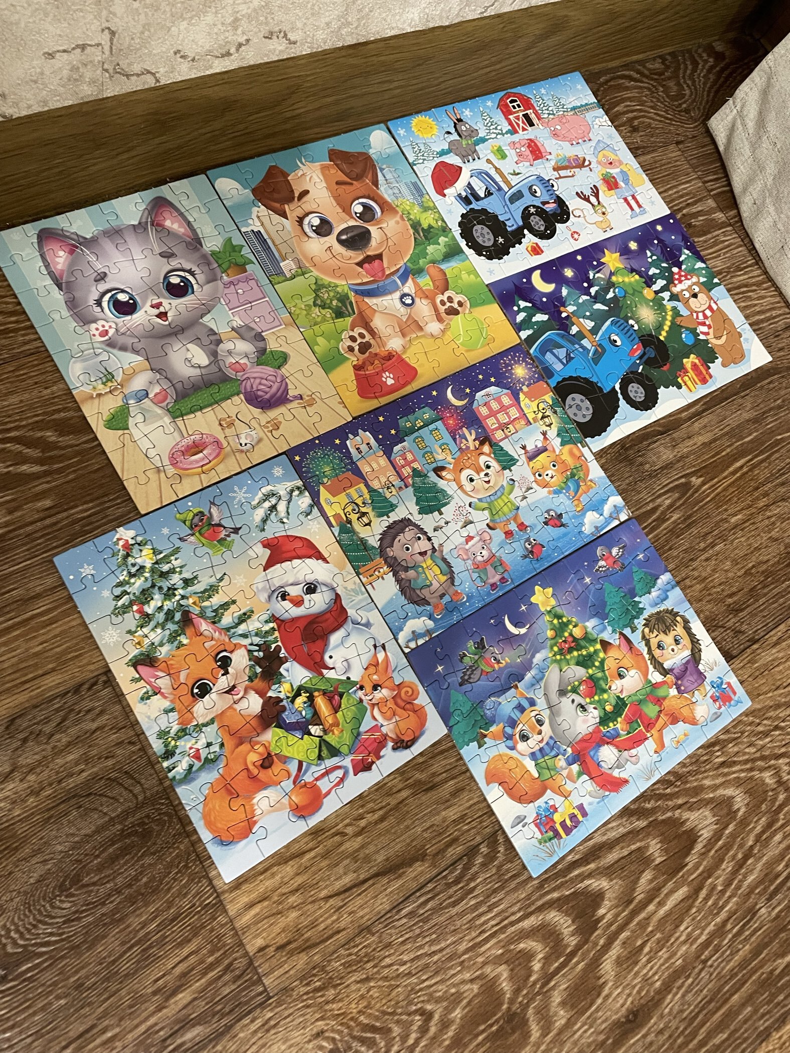 Фотография покупателя товара Пазл «Синий трактор: Новый год на ферме», 54 элемента - Фото 1