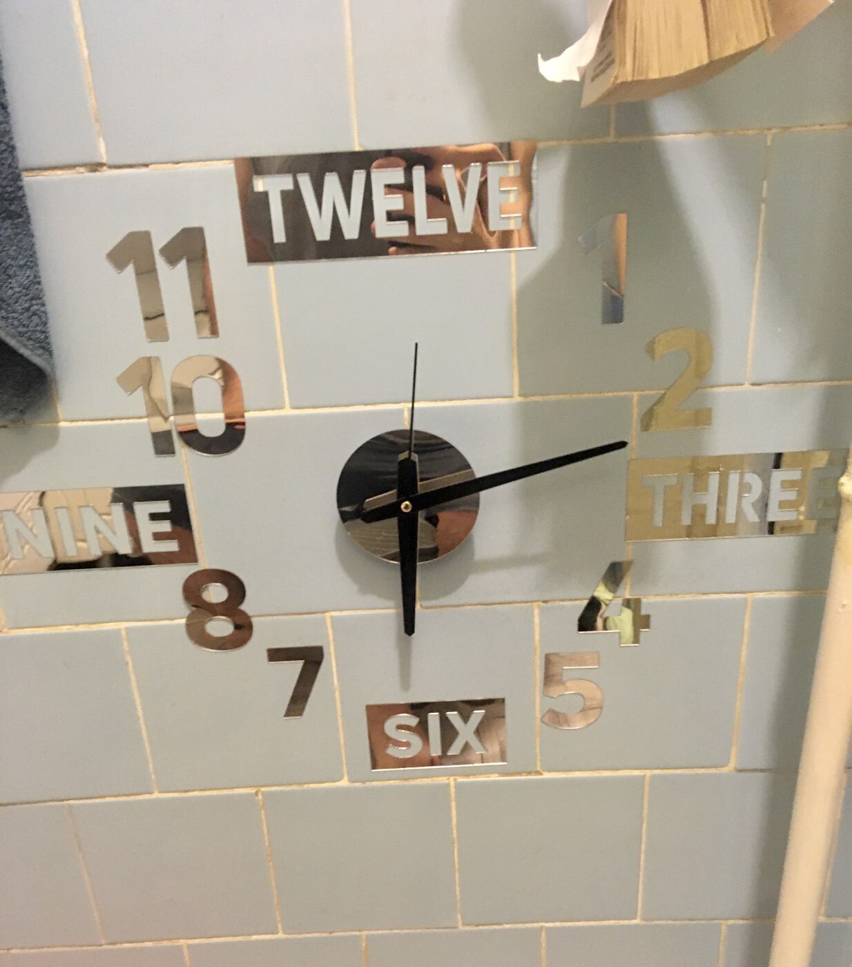 Фотография покупателя товара УЦЕНКА Часы настенные Time, 70×70 см - Фото 2