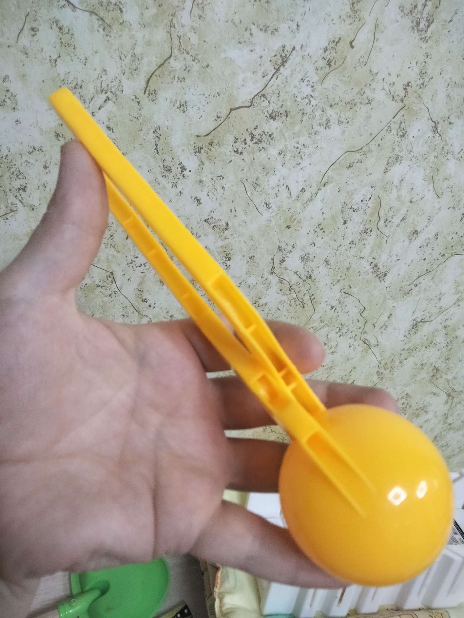 Фотография покупателя товара Снежколеп-песколеп «Колобок», d=5 см, цвет Микс - Фото 2