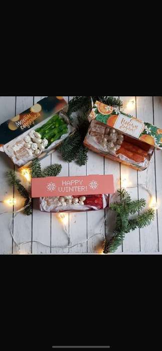 Фотография покупателя товара Коробка складная «С Новым годом», 17×7×4 см - Фото 4