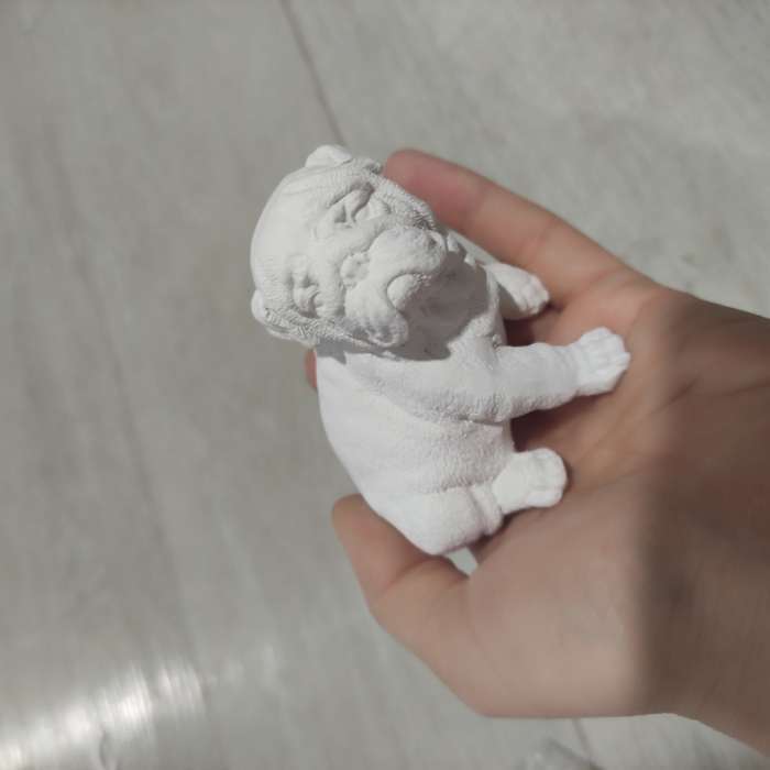 Фотография покупателя товара Фигура для раскраски «Бульдог» 7×7×5 см - Фото 1