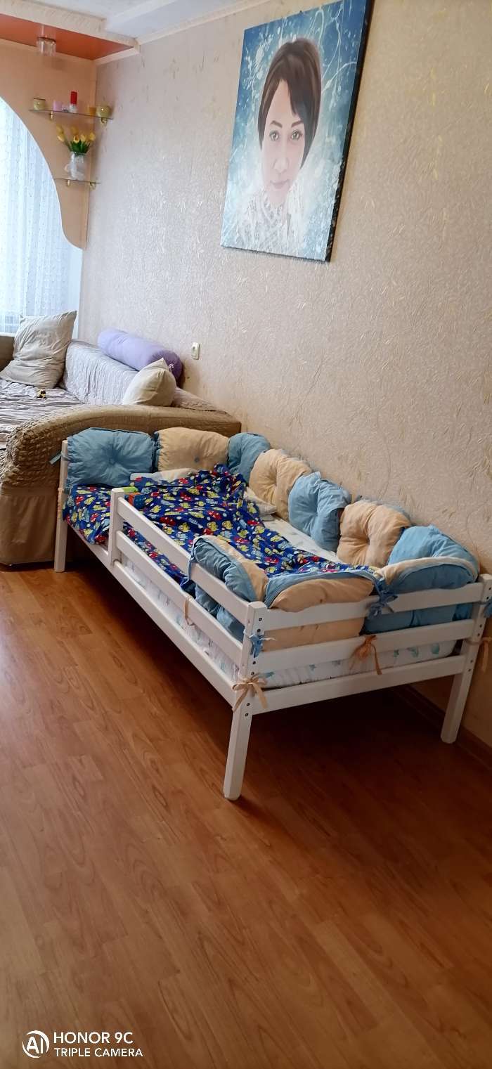 Фотография покупателя товара Кровать Сева, спальное место 1600х800, Белый/Массив Берёзы - Фото 148