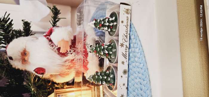 Фотография покупателя товара Набор свечей новогодних «Шишка», 3 шт., 4×6 см - Фото 2