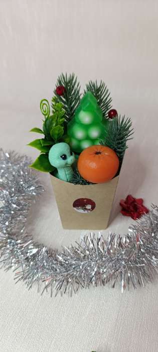 Фотография покупателя товара Декор для творчества «Ягодки красные», 1 букет=10 ягод, d=1 см, 10 см - Фото 1