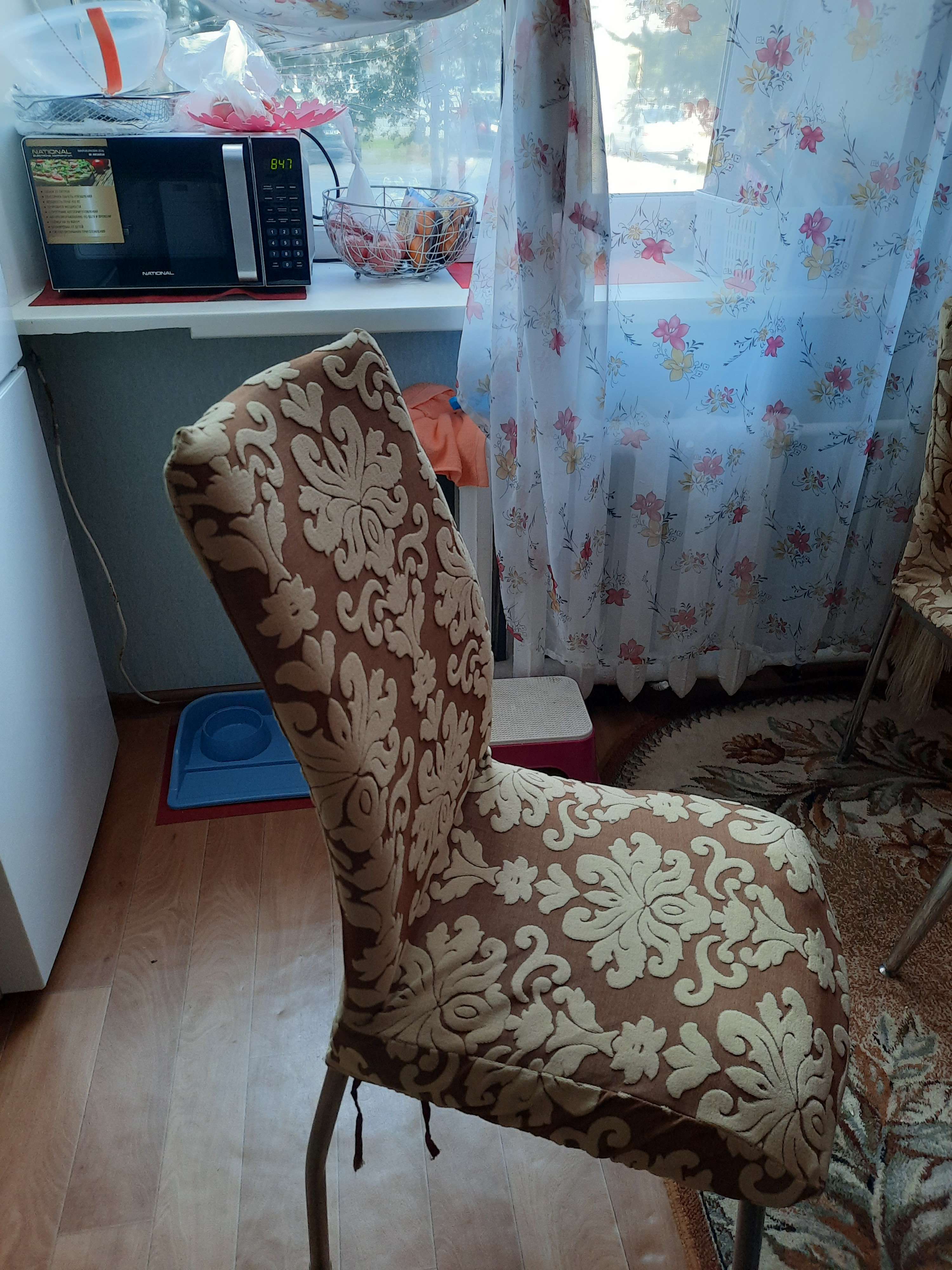 Фотография покупателя товара Чехол на стул трикотаж жаккард, цвет бронза, 100% полиэстер - Фото 5