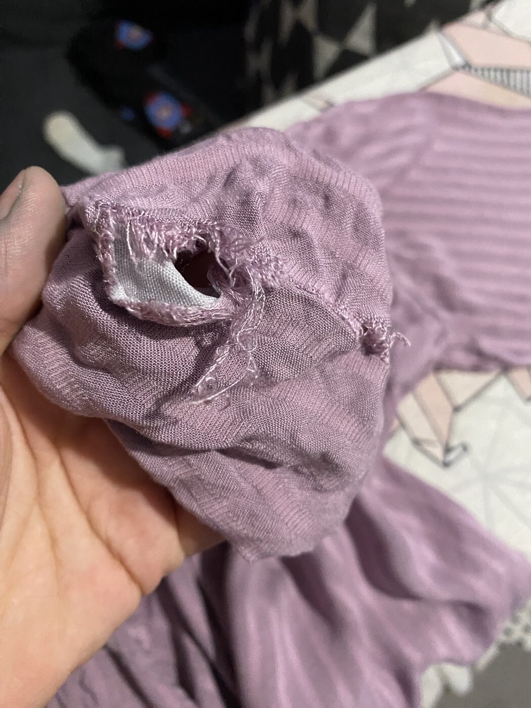 Фотография покупателя товара Пижама женская (жакет, шорты) KAFTAN, сиреневая, размер 48-50 - Фото 2