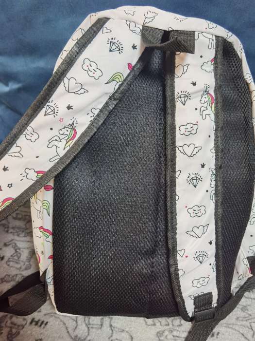 Фотография покупателя товара Набор: Рюкзак молодёжный на молнии, с карманами, поясная сумка, с принтом, размер 30 х 12 х 40 см, светло-розовый - Фото 3