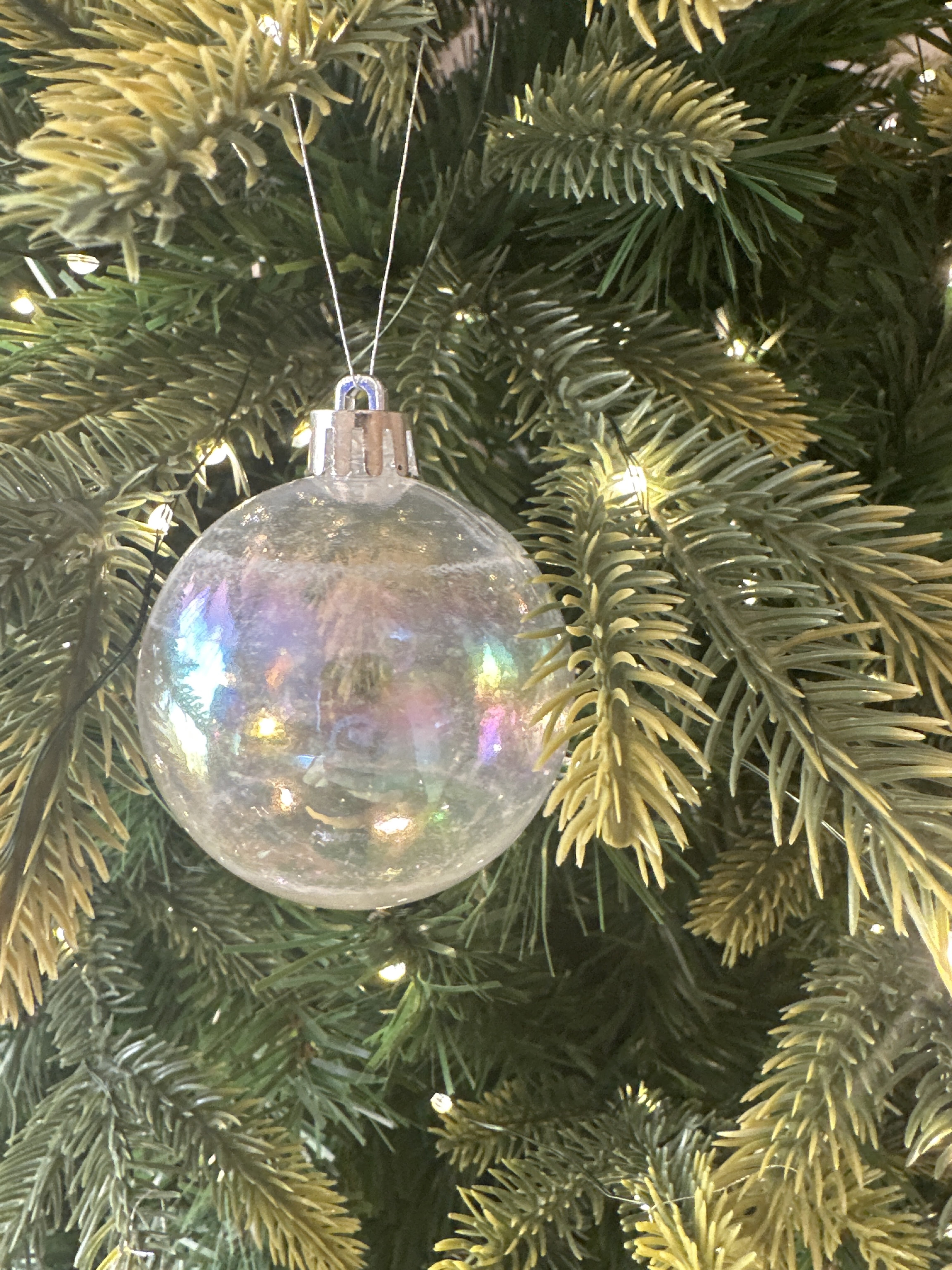 Фотография покупателя товара Ёлочные игрушки «Перл», шары новогодние, пластик, набор d=6 см, 6 шт., перламутровый - Фото 2