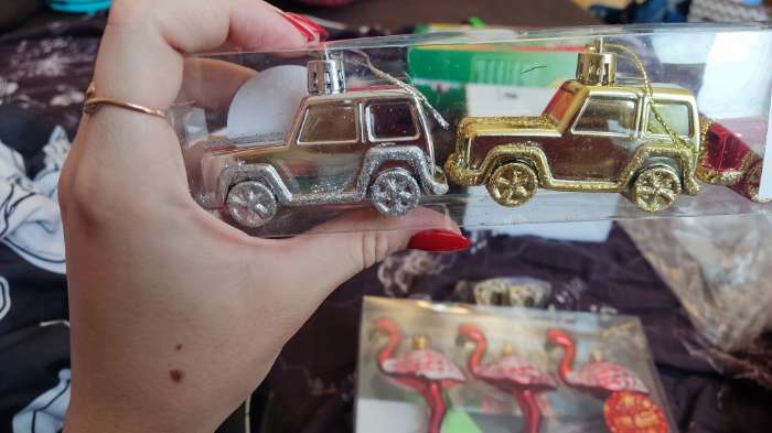 Фотография покупателя товара Ёлочные игрушки 3 шт. «Зимнее волшебство. Драйв» пластик, 7.5×3.5 см, МИКС - Фото 6