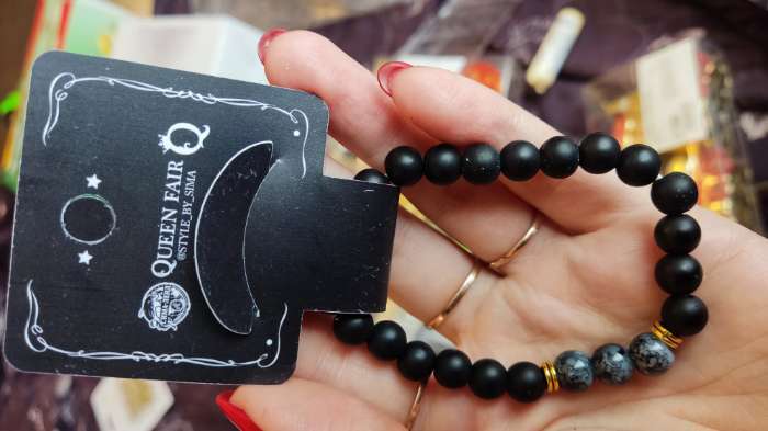 Фотография покупателя товара Браслет мужской «Бастион», шар №8, d=7 см, чёрный - Фото 5