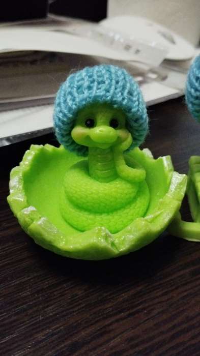 Фотография покупателя товара Шапка для игрушек вязаная, набор 10 шт., цвет серый - Фото 4