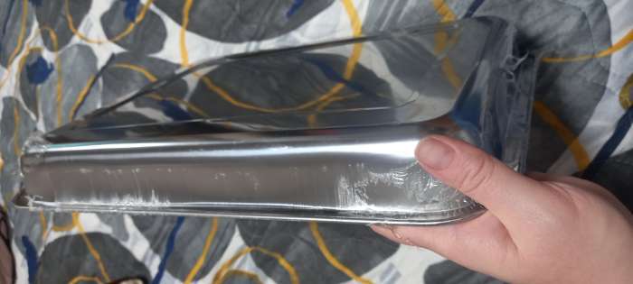 Фотография покупателя товара УЦЕНКА Противень из нержавеющей стали, 39,5×29,5×4 см, цвет хромированный - Фото 6