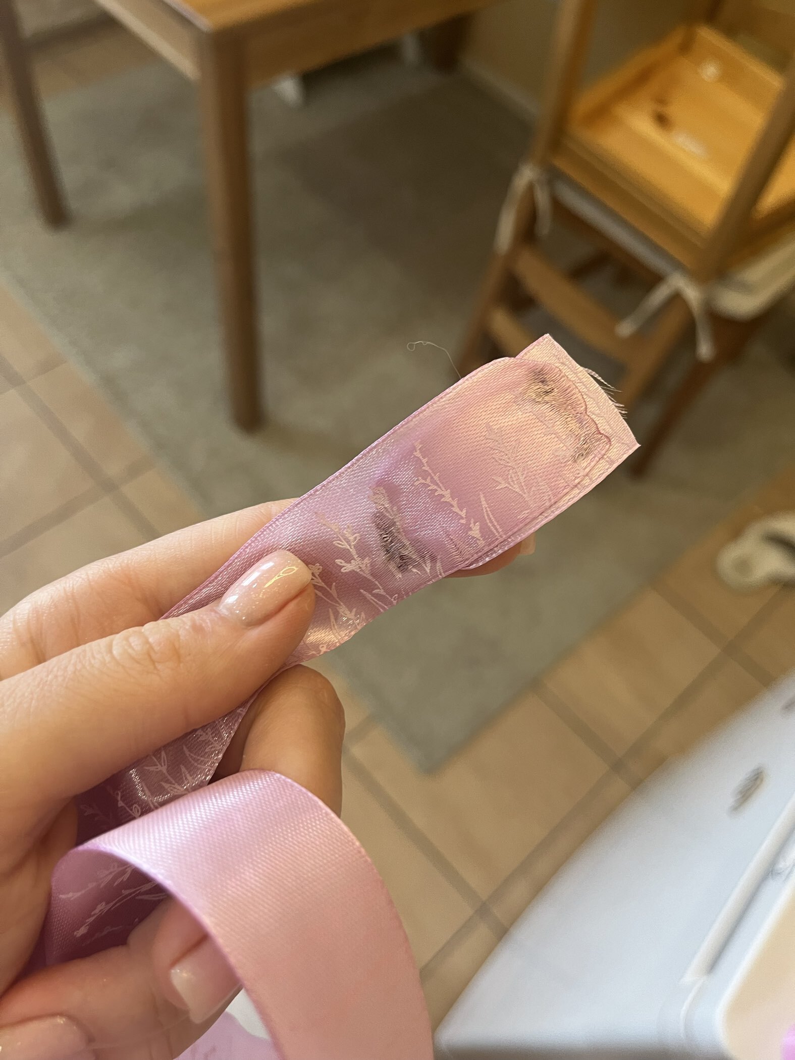 Фотография покупателя товара Лента атласная «Прованс», 2.5 см × 22.5 (± 1) м, сиреневая - Фото 3