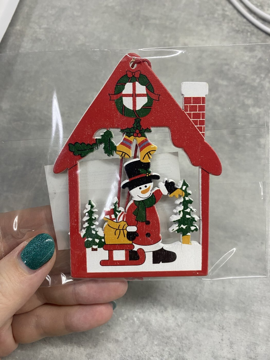 Фотография покупателя товара Елочная игрушка «В праздничном домике», МИКС - Фото 1