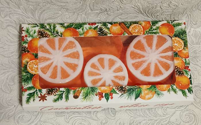 Фотография покупателя товара Коробка для шоколада новогодняя «Снежная сказка», с окном, 16×8×1.5 см - Фото 2