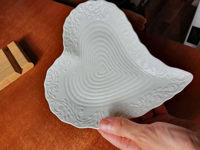 Фотография покупателя товара Блюдо керамическое сервировочное «Сердце», 17×16×2 см