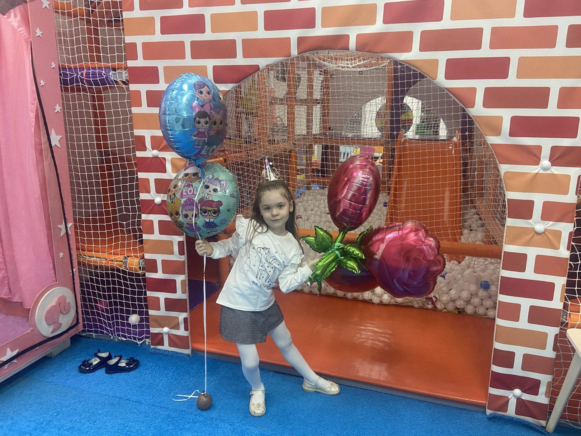 Фотография покупателя товара Воздушные шары фольгированные 28" «Роза» - Фото 2