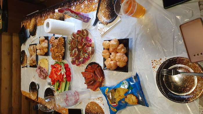 Фотография покупателя товара Тарелка одноразовая бумажная Happy Birthday, 18 см - Фото 1