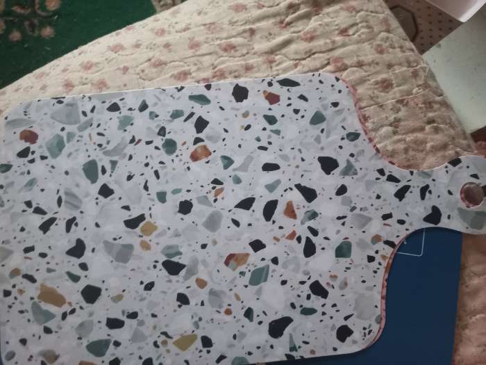 Фотография покупателя товара Доска разделочная пластиковая Abstraction, 20×35 см, МИКС - Фото 2