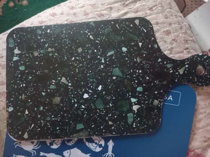 Фотография покупателя товара Доска разделочная пластиковая Abstraction, 20×35 см, МИКС - Фото 4