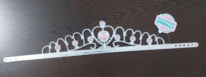 Фотография покупателя товара Корона с камушком сердечком, МИКС - Фото 1