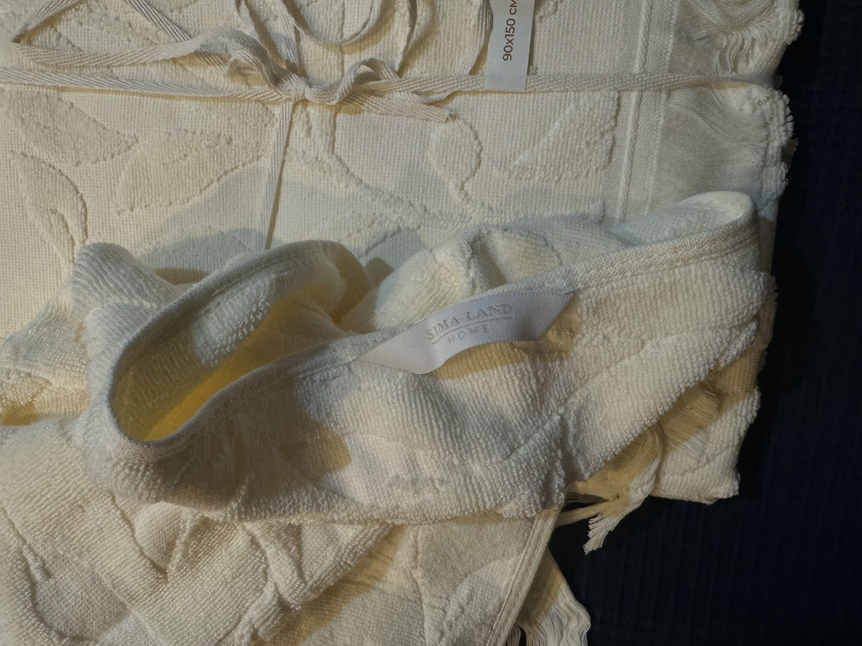 Фотография покупателя товара Полотенце махровое SL HOME: Boho «Блан де Блан» 100×180 см, хлопок 100%, белое - Фото 11