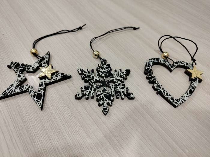 Фотография покупателя товара Елочная игрушка с подсветкой «Звезда», 8×8 см - Фото 1