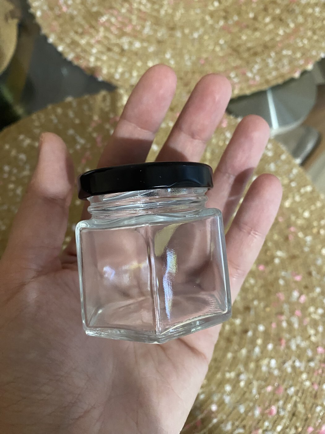 Фотография покупателя товара Банка для сыпучих Доляна «Идиллия», 70 мл, 5.4×5.3 см, с металлической крышкой, стекло, прозрачная - Фото 2