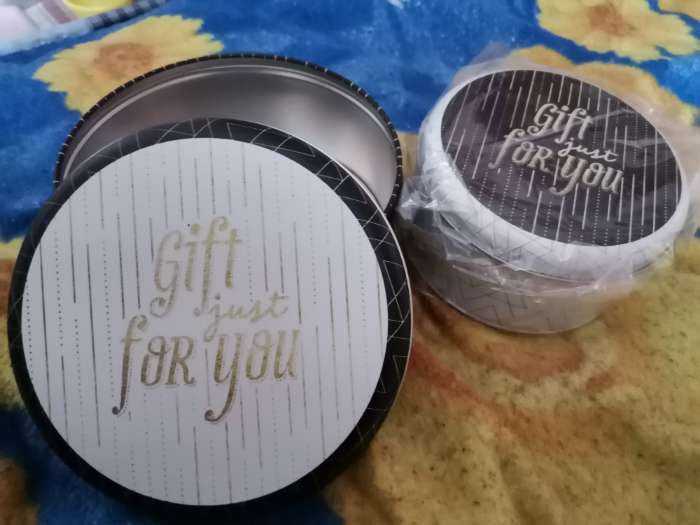 Фотография покупателя товара Набор подарочных жестяных коробок «Gift just for you», 17 х 17 х 8 см - Фото 1