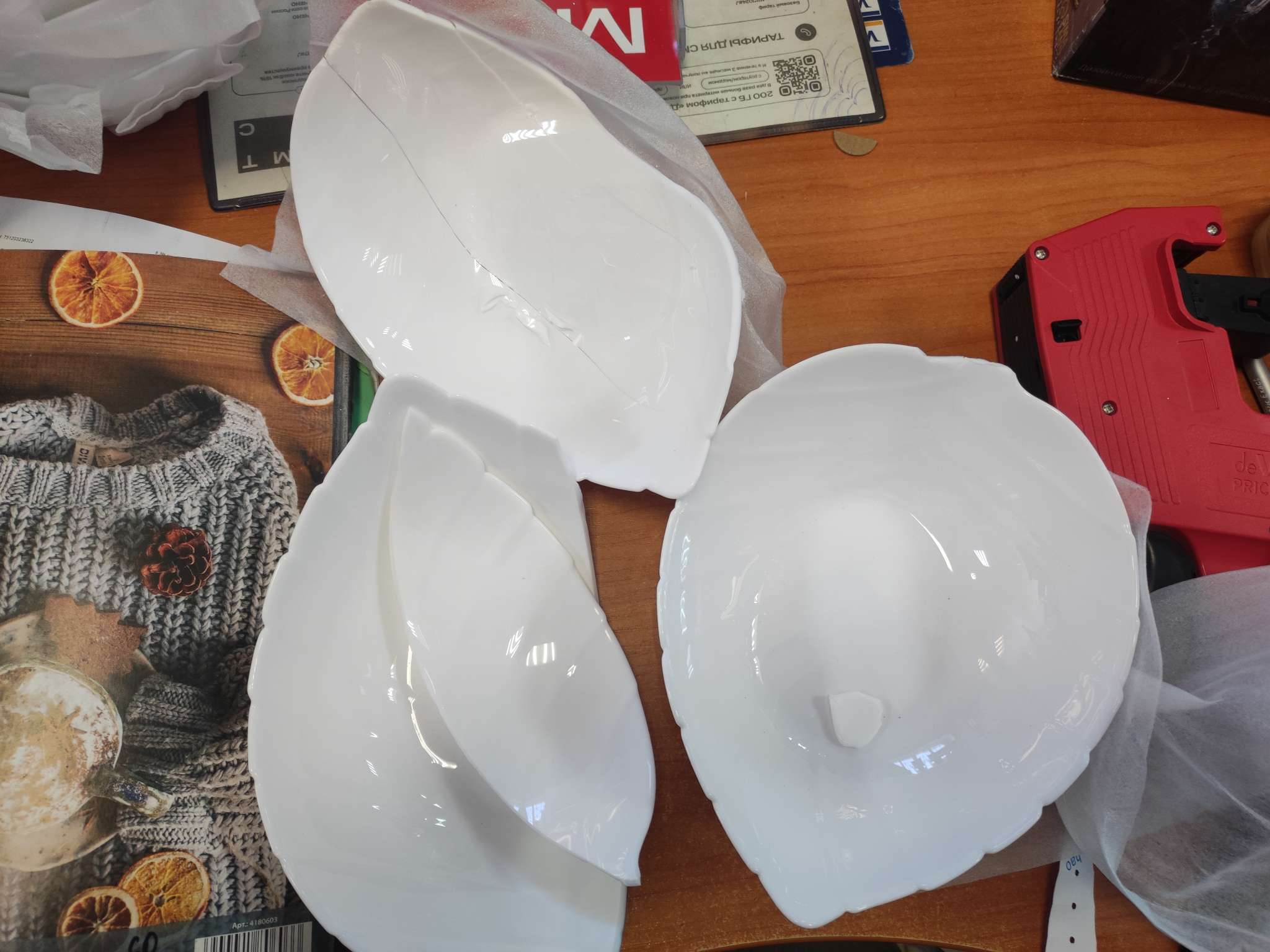 Фотография покупателя товара Салатник Avvir «Лист», 700 мл, 22×17×8 см, стеклокерамика - Фото 7