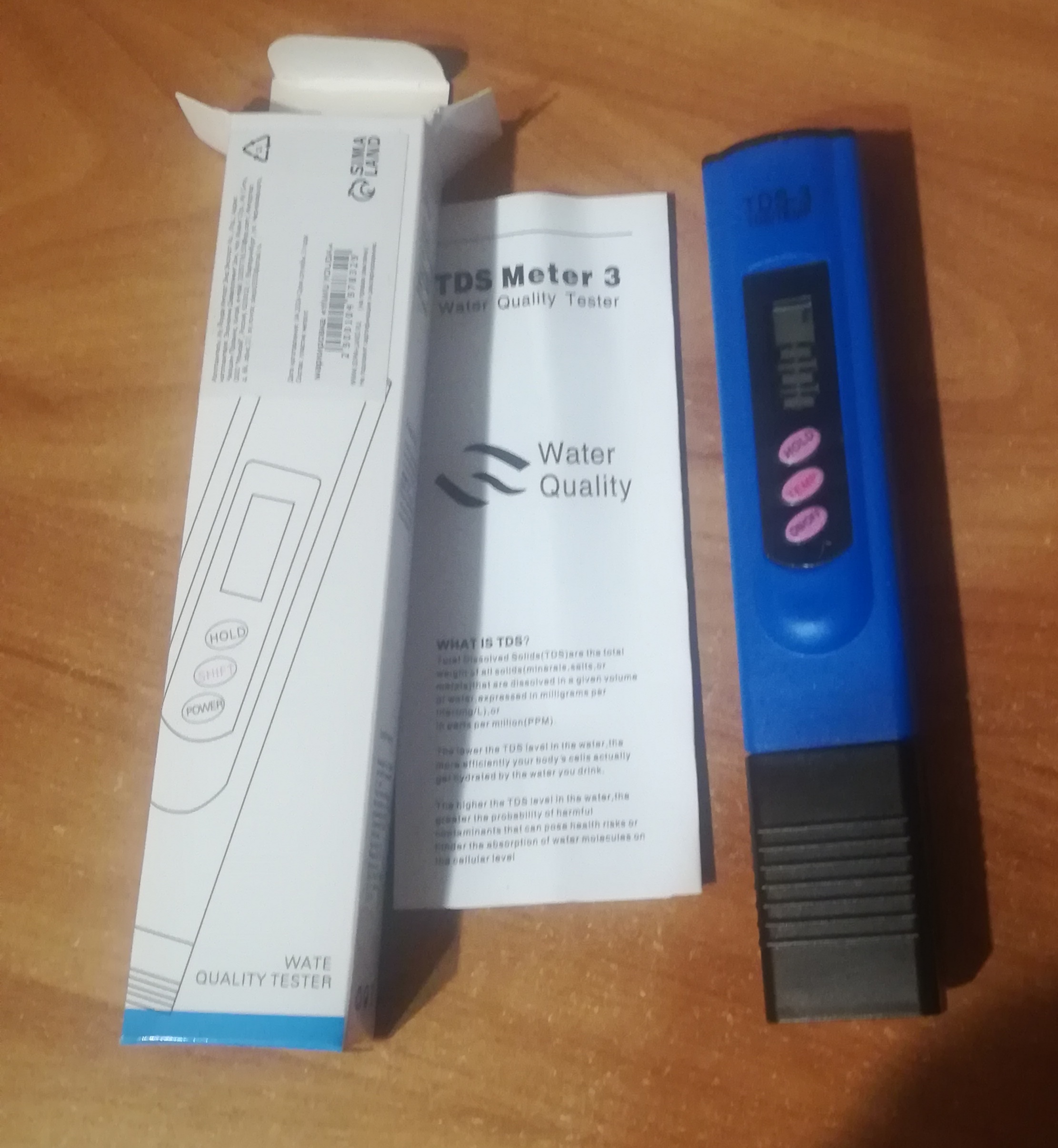 Фотография покупателя товара Тестер качества воды, TDS метр, электронный, портативный - Фото 2