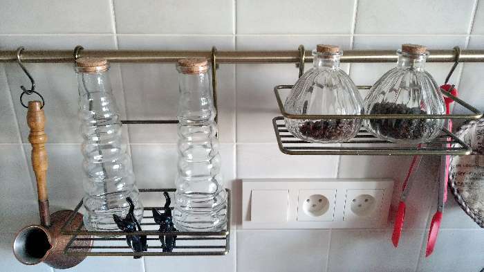 Фотография покупателя товара Бутылка стеклянная для соусов и масла с пробковой крышкой Доляна «Парфе. Гармонь», 400 мл, 21,8×7,5 см
