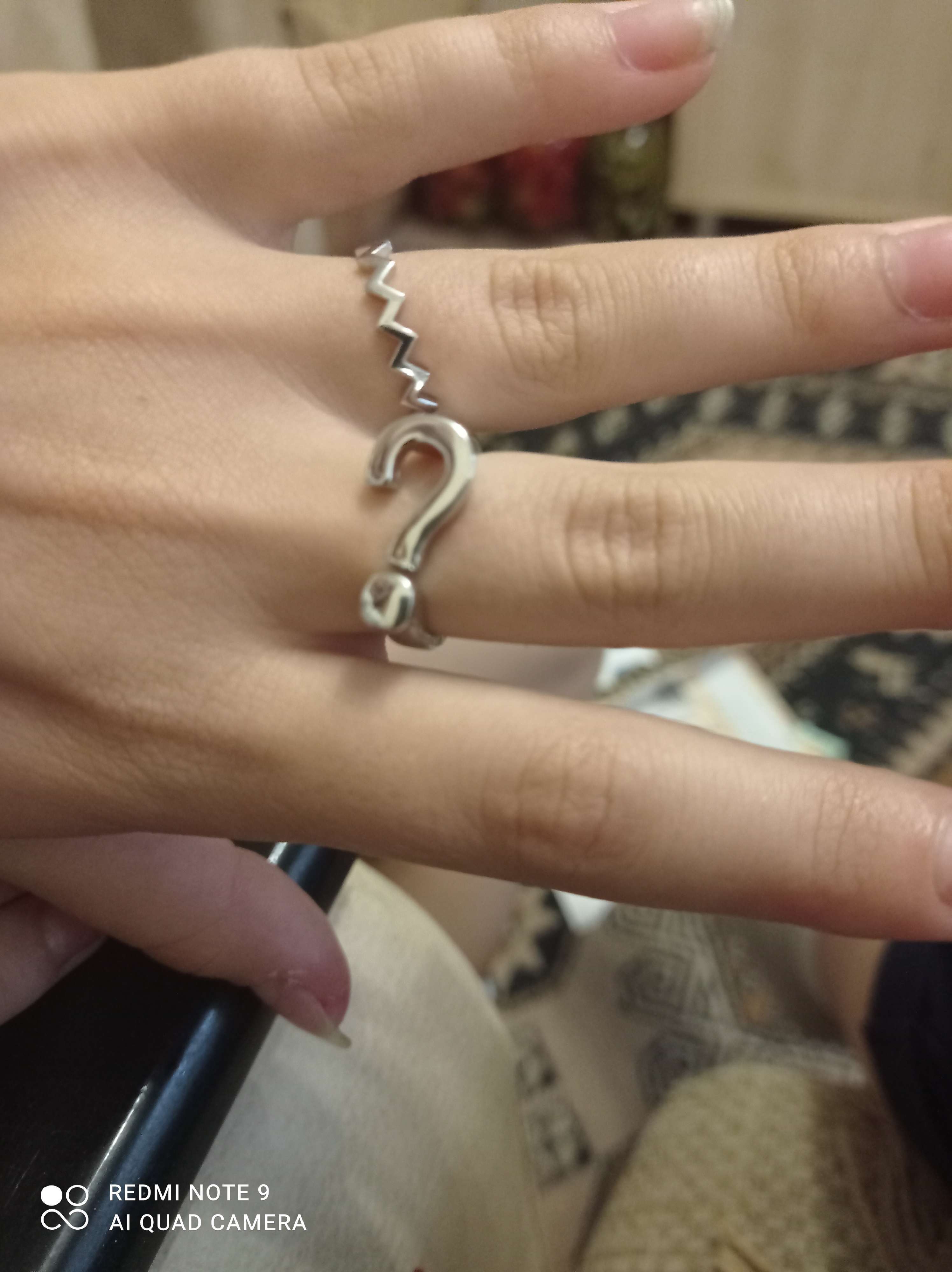 Кольцо "Знак вопроса", цвет серебро, безразмерное (7120493) - Купить по ...