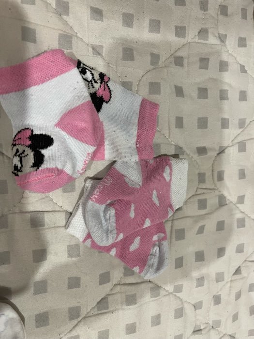 Фотография покупателя товара Набор носков "Minnie Mouse", белый/розовый, 6-8 см - Фото 3