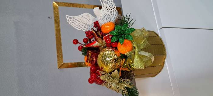 Фотография покупателя товара Основа для творчества и декора «Мандарин» набор 6 шт., размер 1 шт.: 5.5×5.5×4 см - Фото 1