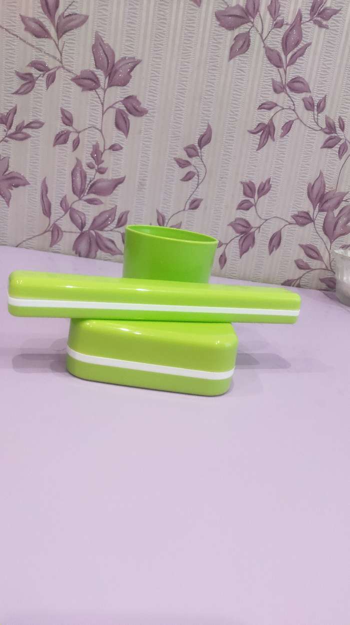 Фотография покупателя товара Набор дорожный, 3 предмета: мыльница, стакан, футляр для зубной щетки, цвет МИКС