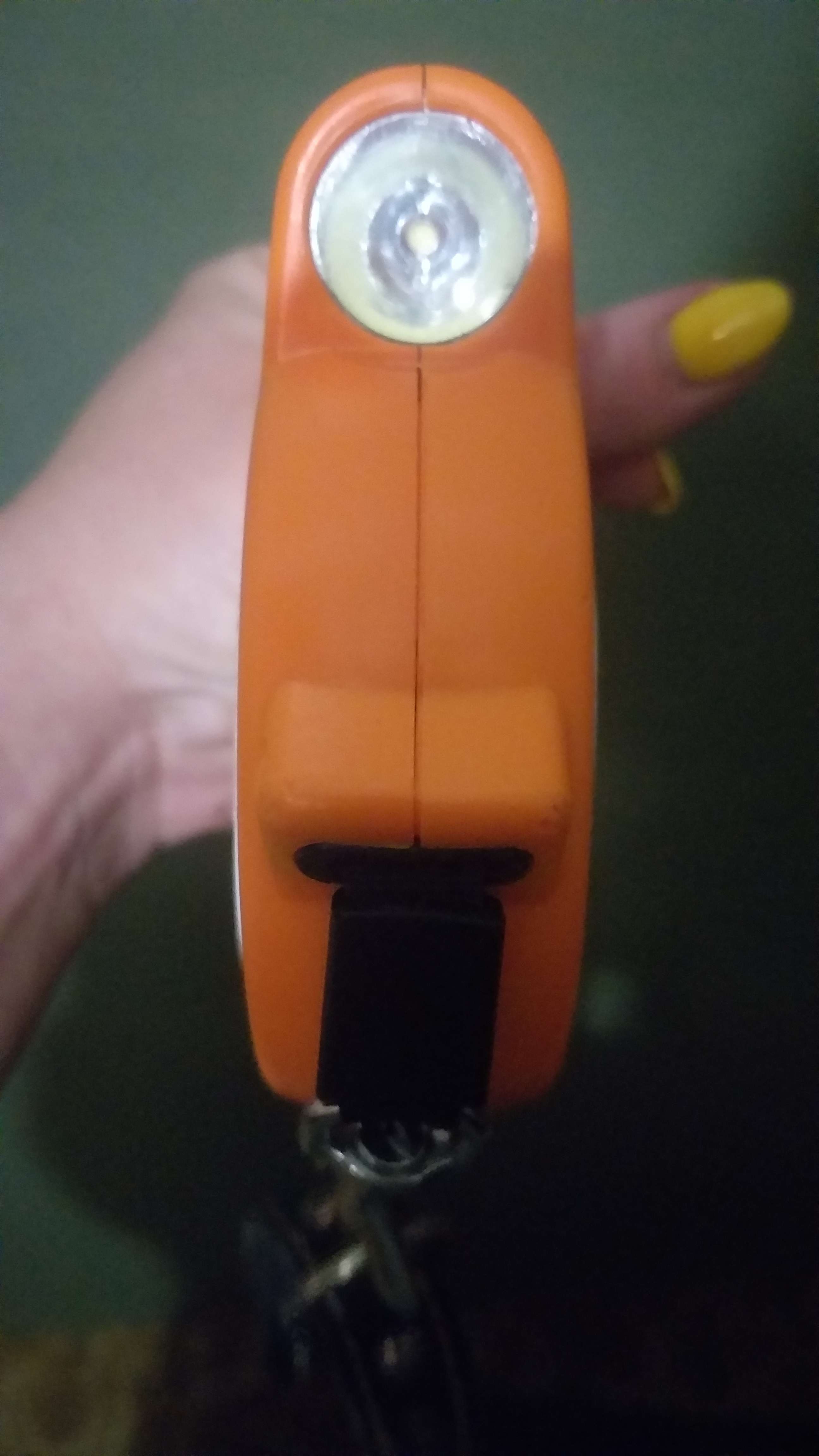 Фотография покупателя товара Рулетка "Пижон" с фонариком, прорезиненная ручка, 5 м, до 35 кг, оранжевая