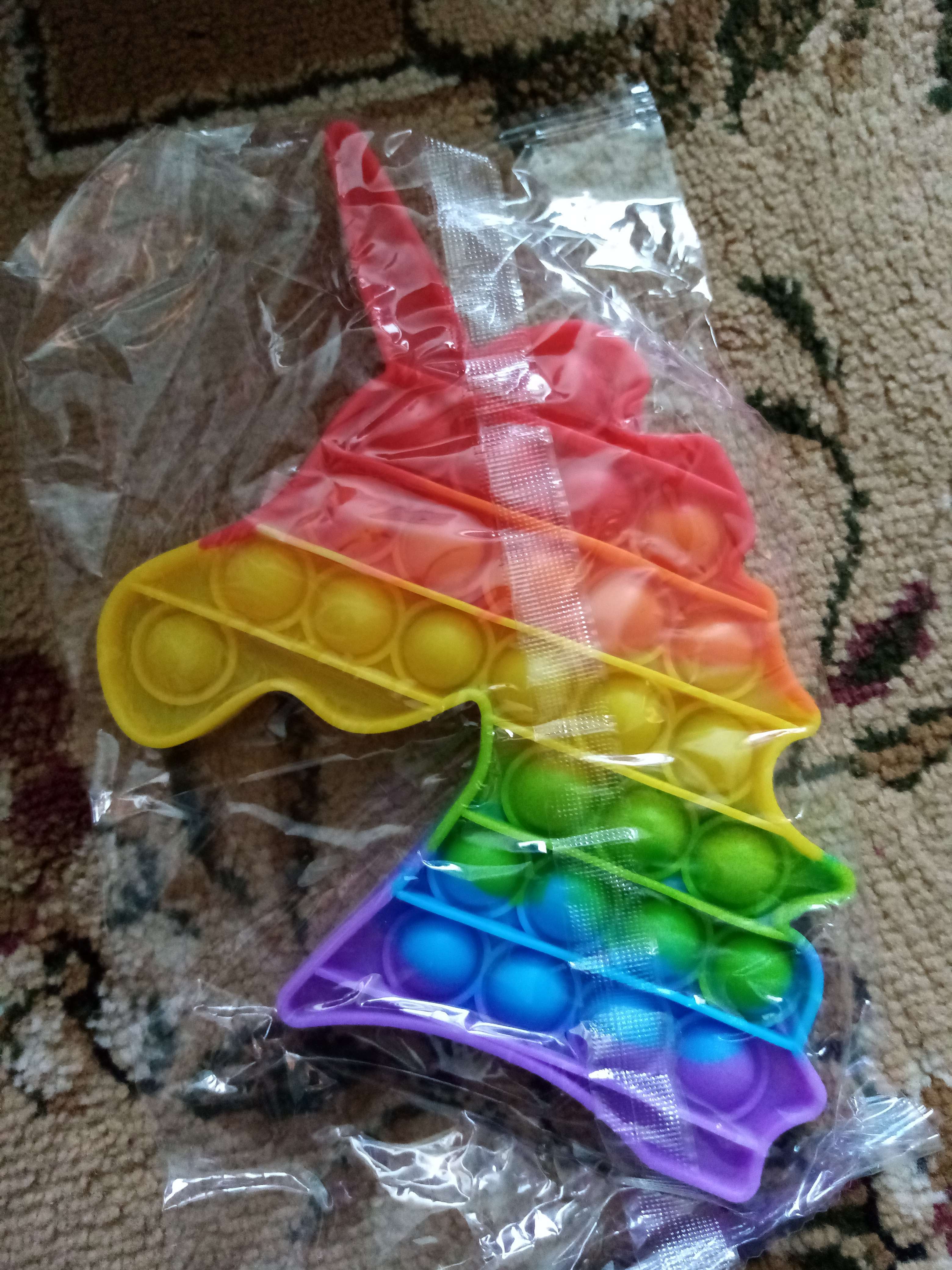Фотография покупателя товара Антистресс игрушка «Вечная пупырка», единорог, радуга - Фото 8