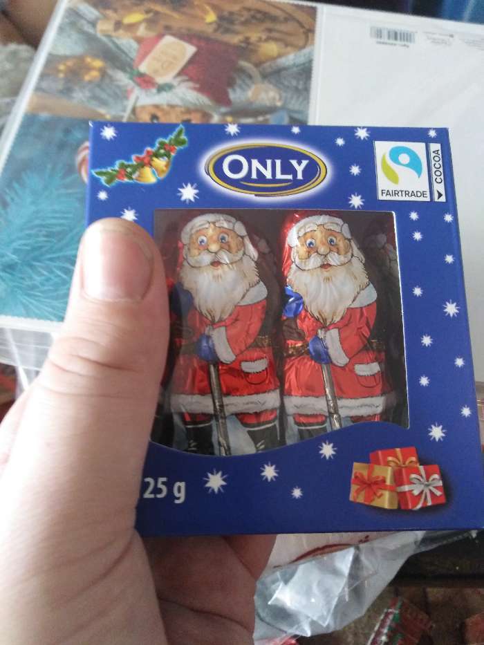 Фотография покупателя товара Шоколад Santa Claus, фигурный, 125 г (10 x 12,5 г) - Фото 3