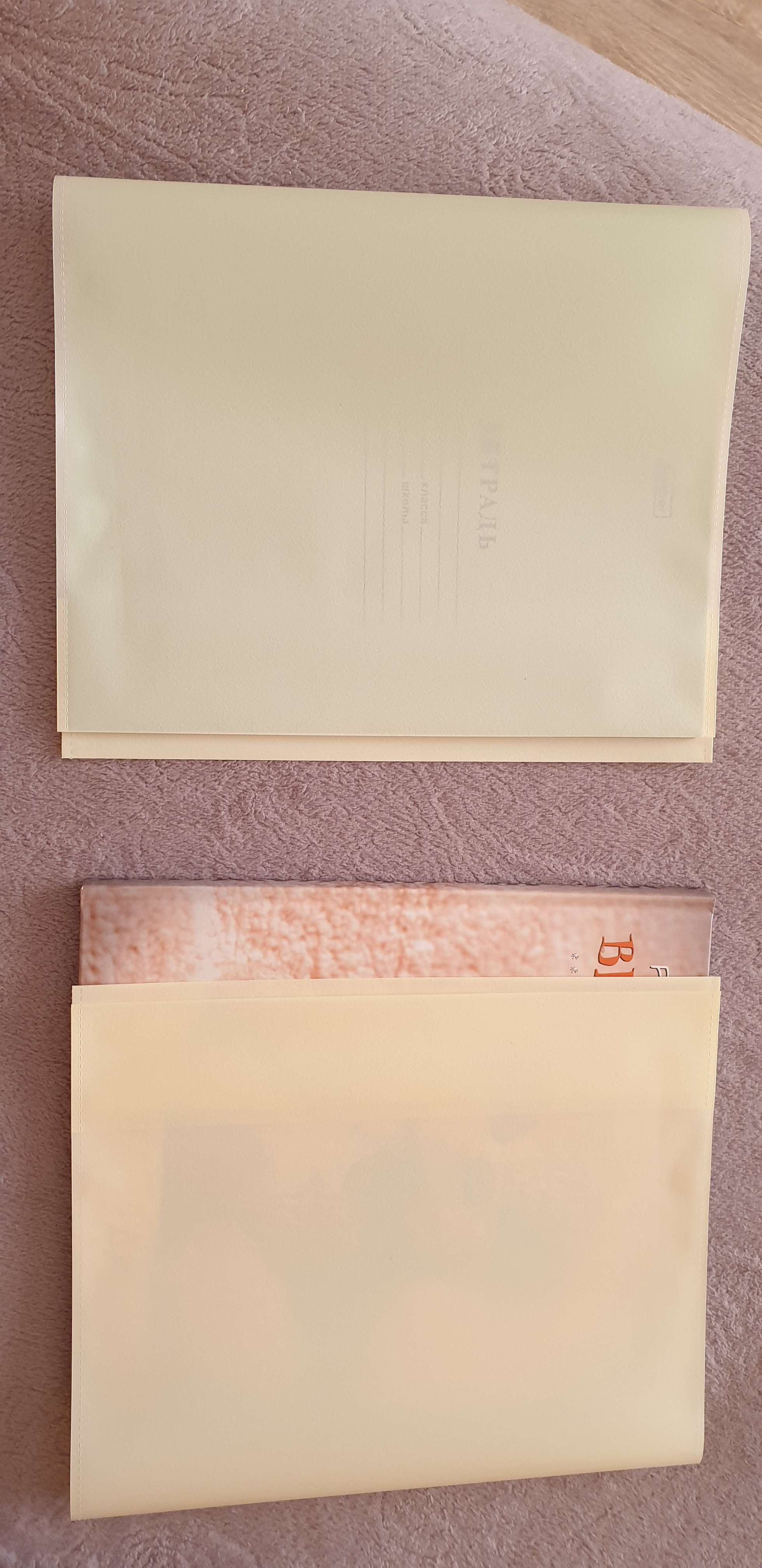 Фотография покупателя товара Набор обложек ПП 12 шт, 212 х 347 мм, 100 мкм, ErichKrause "Fizzy Pastel", для тетрадей и дневников, фиксированная, с тиснением, МИКС - Фото 1