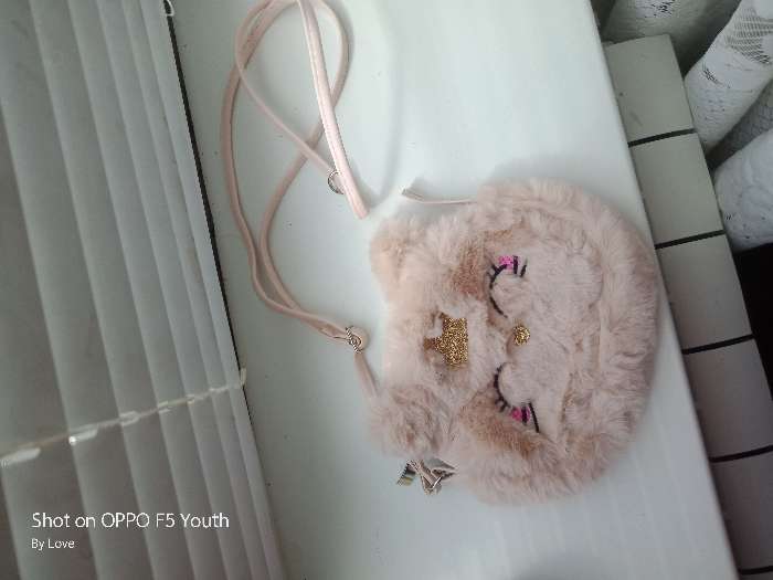 Фотография покупателя товара Сумка детская для девочки меховая «Кошечка», 15×12 см, розовая - Фото 7