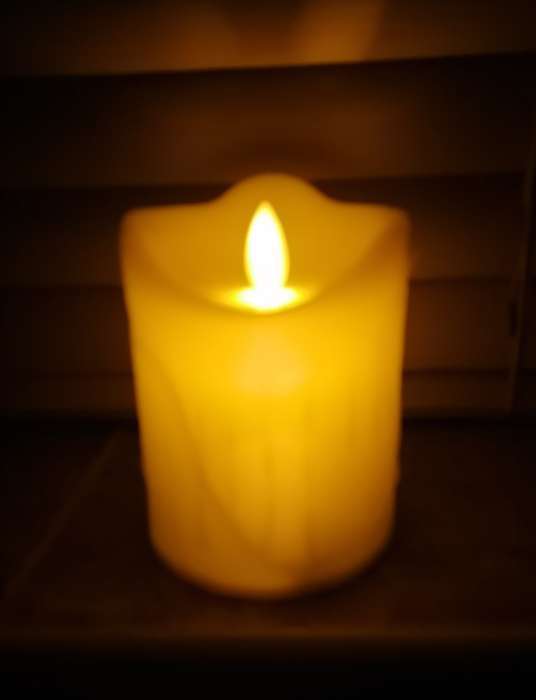 Фотография покупателя товара Свеча светодиодная «Мерцание», горит жёлтым - Фото 1