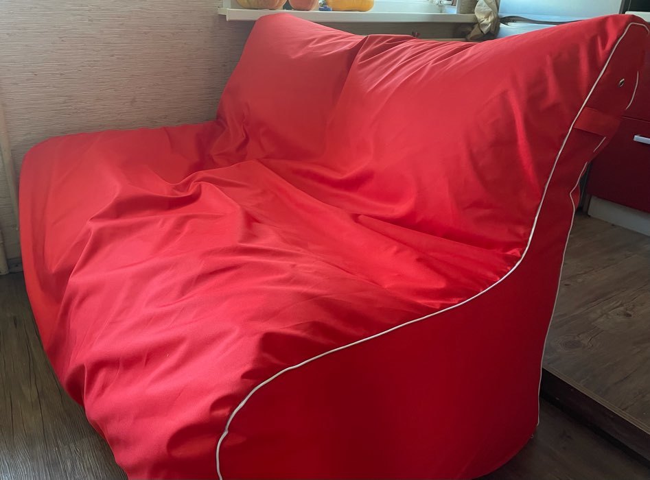 Фотография покупателя товара Бескаркасный диван «Модерн», красный (оксфорд) - Фото 1