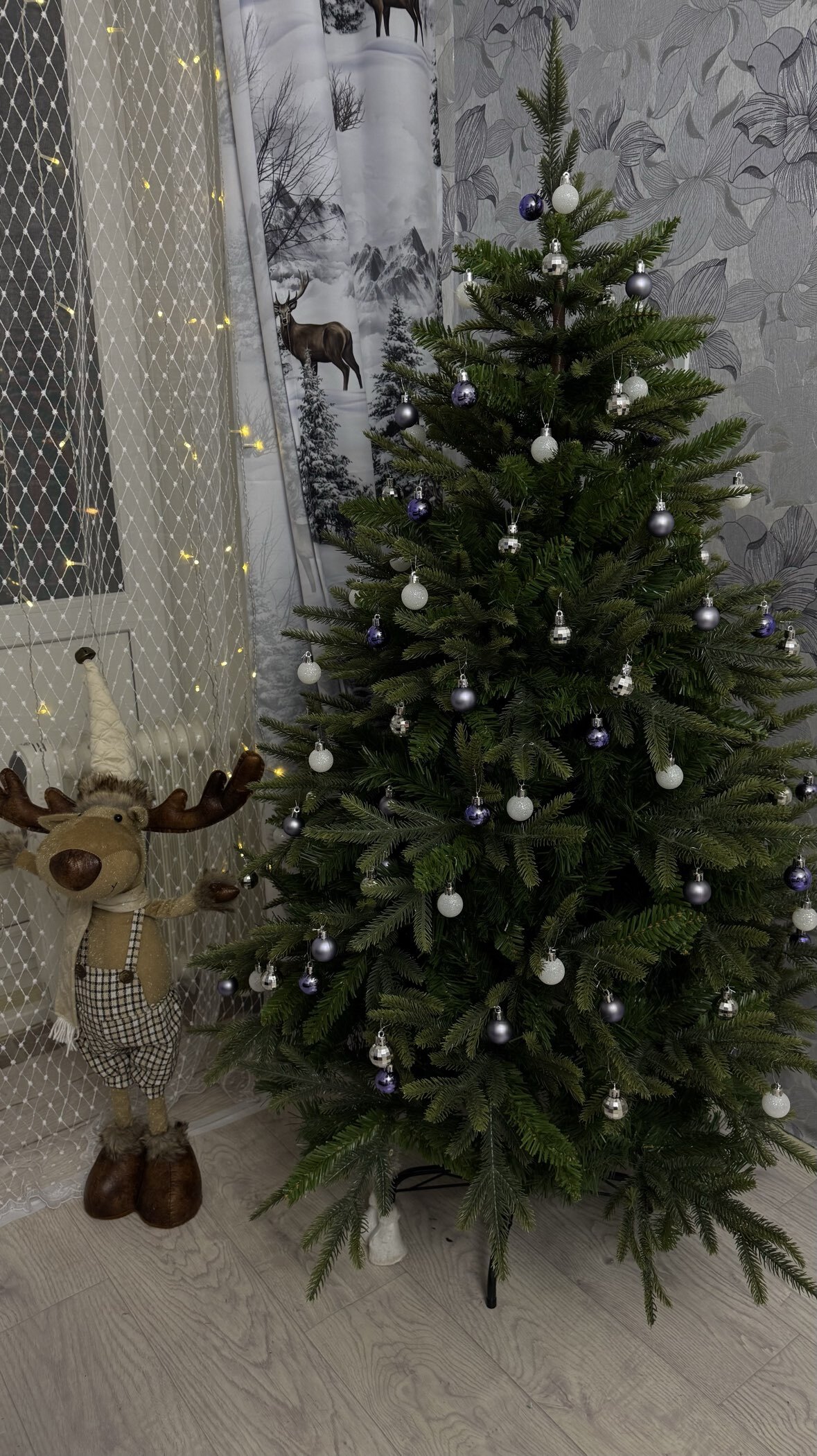 Фотография покупателя товара Ёлочные игрушки «Метелица», шары новогодние, набор 20 шт., d=3 см, МИКС - Фото 1