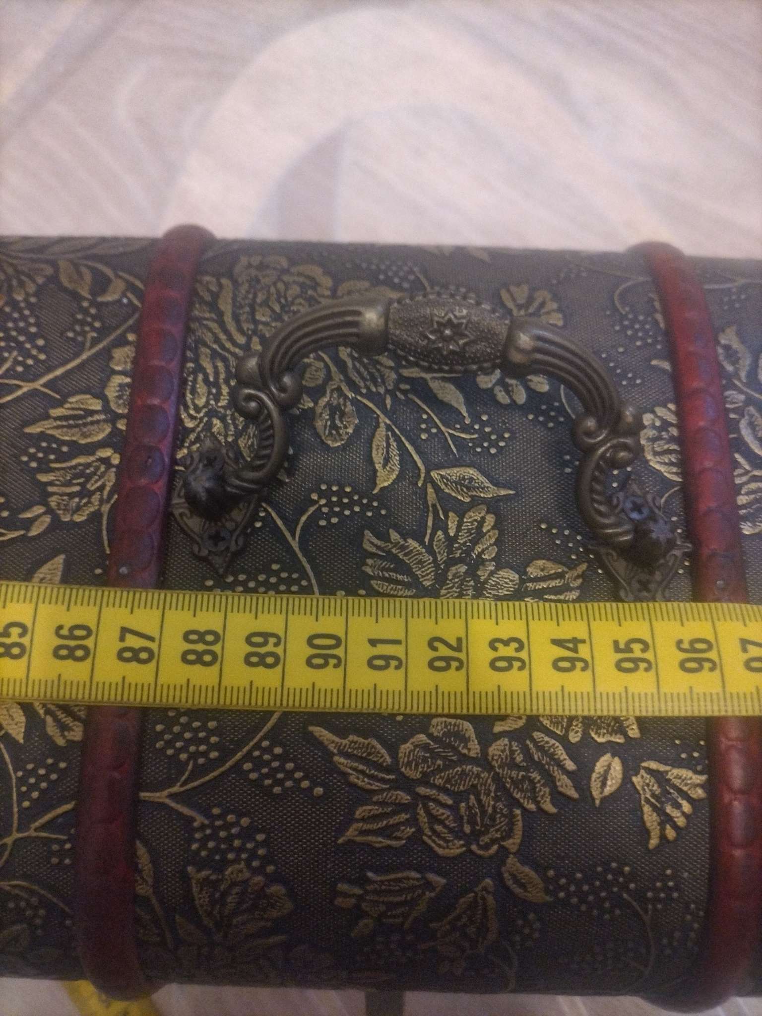 Фотография покупателя товара Шкатулка для украшений «Сундучок. Цветы и бамбук», дерево, состаренная, 15×22×15.5 см, МИКС - Фото 2