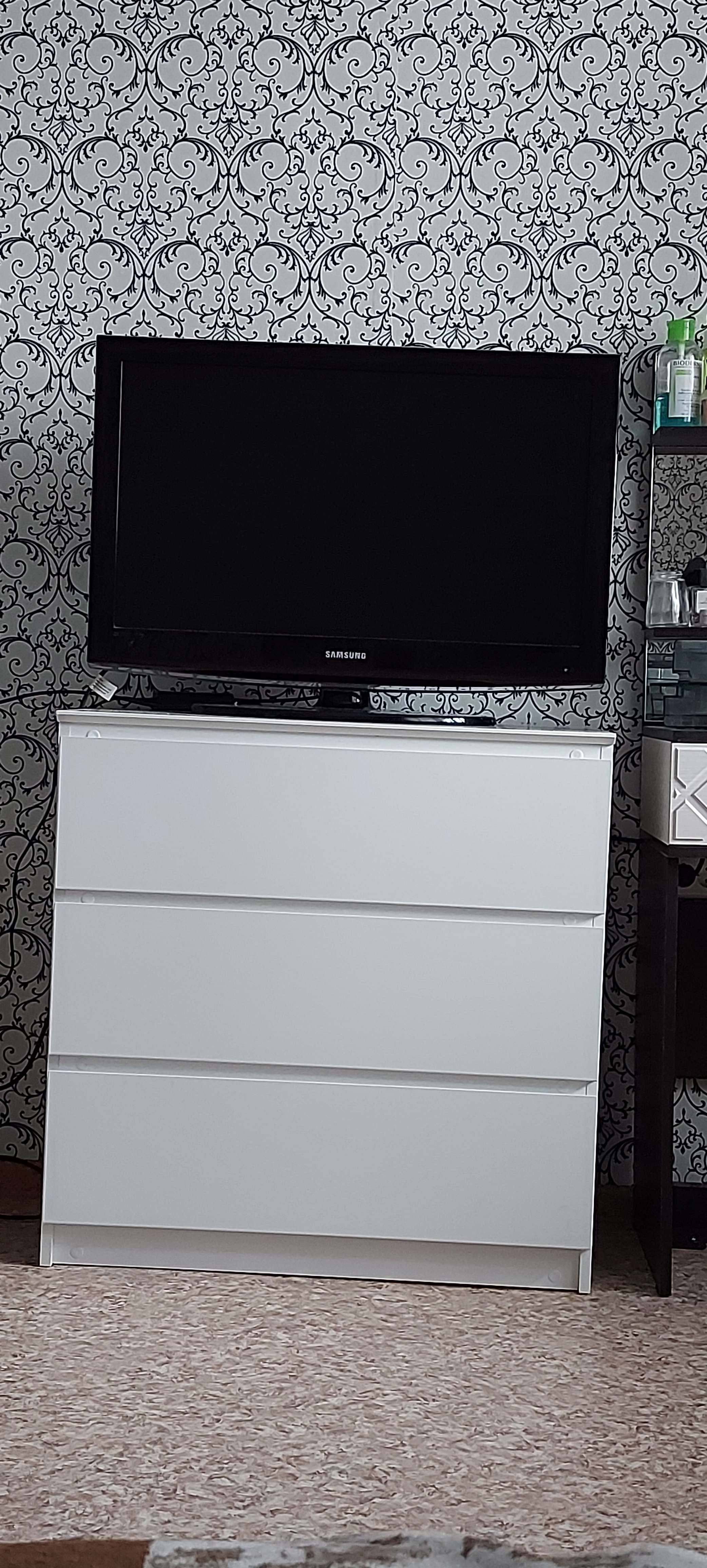 Фотография покупателя товара Комод с 3-мя ящиками «Т-2Р», 800×446×804 мм, цвет белый