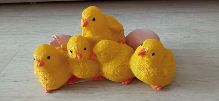 Фотография покупателя товара Садовая фигура "Цыплята" 19х10см - Фото 4