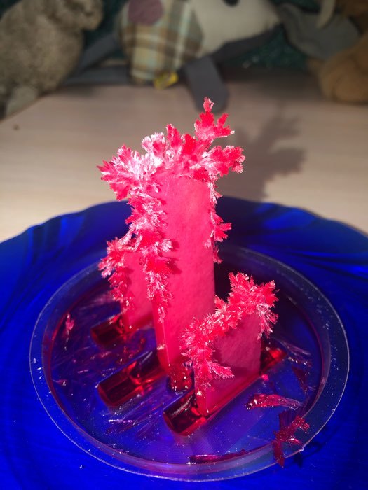 Фотография покупателя товара Набор для творчества «Лучистые кристаллы», цвет малиновый - Фото 4